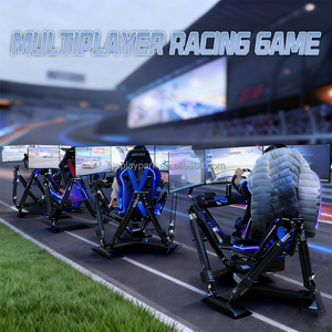 3画面6DOFカーレースシミュレーターF1レーシングモーションプラットフォーム、グラスファイバー製、空港や学校での屋外使用向け - Product Image 3