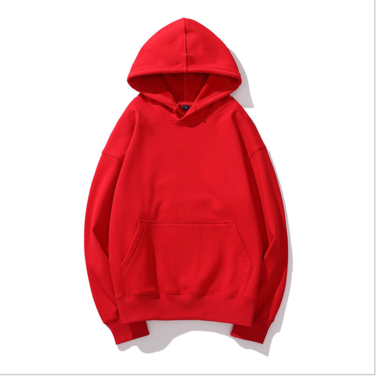plain red hoodie