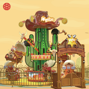 Venta caliente 360 grados <span class=keywords><strong>de</strong></span> rotación Parque <span class=keywords><strong>de</strong></span> atracciones Paseo Adultos y niños Paseos Busy Cowboy para la venta - Product Image 6