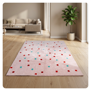 Tapis moderne tufté en coton pelucheux, antidérapant et lavable, tailles personnalisées pour la maison, hôtel, bureau, salon - Product Image 3