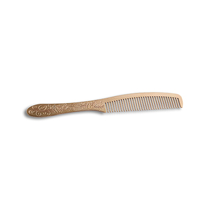 Peigne à long manche en laiton doré de style chinois de haute qualité avec logo personnalisé - Product Image 5