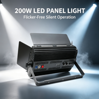 Panneau LED bicolore 200W, lumière de remplissage, CRI élevé Ra97, éclairage vidéo professionnel pour studio, avec 600 LED, portable, en alliage d'aluminium