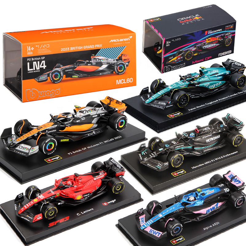 Bburago F1　4台セット 1/43 Bburago 1:43 2024 F1 Formula F1-75 #55 Diecast Toy W14 RB20