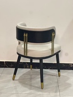 Chaise de salle à manger moderne Purelyfeel en bois, revêtement en similicuir, dossier ergonomique, écologique, non pliable, pour usage domestique et commercial