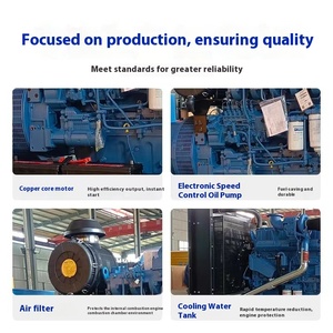 Quảng Tây yuchai tất cả các đồng không chổi than ba-giai đoạn Máy phát điện diesel đặt 50-2000 kW mở khung với ATS điều khiển từ xa một-key bắt đầu - Product Image 4