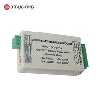 Contrôleur de décodeur DMX512 à relais 3 canaux DC12V pour éclairage LED