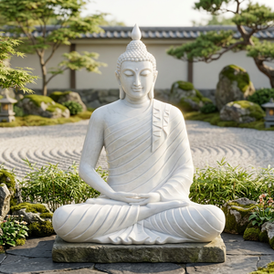 Estatua de Buda de Granito Grande, Estilo Zen, Religiosa, de Mármol, Marca Artifax, Superventas - Product Image 2