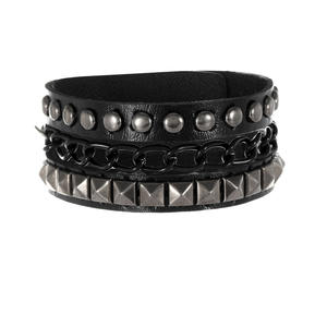 Brazalete de Cuero con Tachuelas Estilo Punk Rock, Ajustable, para Hombre y Mujer, Recuerdo para Fiestas de Halloween - Product Image 2
