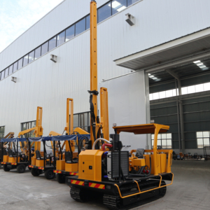 Mesin Pemasang Tiang Pancang Tenaga Surya Crawler Pauselli 500 dengan Pompa dan Komponen Inti Bantalan - Product Image 1