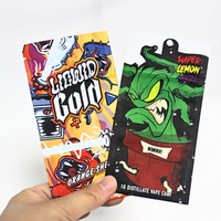 Mini sachet refermable à 3 soudures latérales, anti-odeur, avec trou de suspension, logo personnalisé pour le stockage d'échantillons