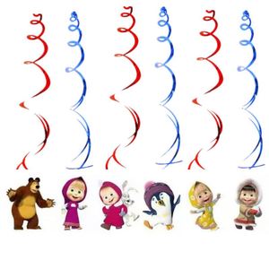 Set di stoviglie usa <span class=keywords><strong>e</strong></span> getta a tema <span class=keywords><strong>Masha</strong></span> <span class=keywords><strong>e</strong></span> <span class=keywords><strong>Orso</strong></span>, con bicchieri, piatti, striscioni <span class=keywords><strong>e</strong></span> palloncini, direttamente dalla fabbrica, per feste di compleanno per bambini. - Product Image 4