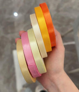<span class=keywords><strong>Ruban</strong></span> en satin de haute qualité de 2 cm x <span class=keywords><strong>25</strong></span> yards pour l'emballage de boîtes à gâteaux, rubans en polyester, décoration de mariage, bricolage, prix de gros - Product Image 4