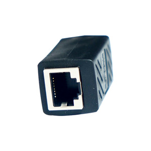 <b>RJ45</b> Join Connector 8P8C Category 6 All Copper Shielded Network Adapter For Ethernet <b>Cable</b> Extension - Product Image 1