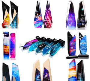 ถ้วยรางวัลคริสตัลแปดเหลี่ยมแบบสร้างสรรค์สั่งทำของที่ระลึกของที่ระลึกที่ได้รับเกียรติสำหรับการเกษียณอายุ - Product Image 5