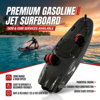 Planche de surf à essence haute vitesse 12KW 65KM/H |   Planche de surf motorisée 100 % fibre de carbone, propulsion à jet, pour la course et la location