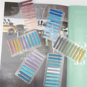 PET Indicator Arrow Label <b>Sticky</b> <b>Note</b> Semi-transparent Colored Highlighted Index Sticker Mark - Product Image 4