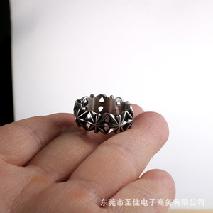 Bague à motif croisé, bijoux de mode unisexe, SA1037, bague pour l'index, cadeau - Product Image 3