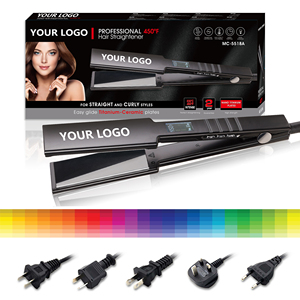 Lisseur de cheveux portable MAC <span class=keywords><strong>Mini</strong></span> 2 en 1, <span class=keywords><strong>fer</strong></span> à lisser professionnel 110/240V, <span class=keywords><strong>fer</strong></span> à lisser OEM - Product Image 4
