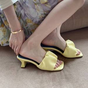 Sandali Estivi da Donna con Tacco Alto, Ciabatte con Tacco Grosso, Eleganti Scarpe Casual da Ragazza, Sandali Eleganti per Affari, Dropshipping - Product Image 2
