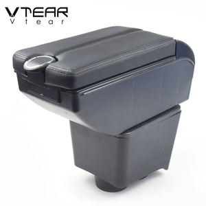 Vtear Car-styling decorazione accessori parti copertura 2010 per VW <span class=keywords><strong>Polo</strong></span> 9n 6R bracciolo interno Console centrale bracciolo scatola di immagazzinaggio - Product Image 4