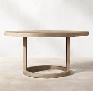 Meubles d'extérieur, style moderne, jardin, hôtel, nouvelle conception, table ronde en teck massif - Product Image 3