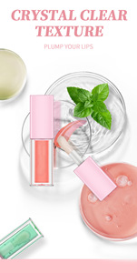MLM Mineral Moisturizing Color-Changing Cream Lipstick with <b>Sunscreen</b> Plumping Lip Oil for Lips - Product Image 6
