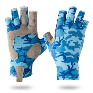 Gants de pêche UPF50+ Nouveaux gants de voile personnalisés pour hommes et femmes, motif camouflage, design personnalisé - Product Image 1