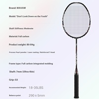 Raquette de badminton professionnelle 4U en fibre de carbone, légère, haute tension, pour l'entraînement et la compétition