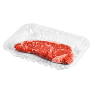 Eco- Friendly Disposable Plastic PET/EVOH/PE Map Tray Fresh Food Packaging Box Vegetable Seafood Meat Tray