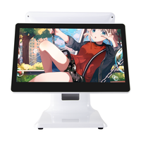 Sistem POS Android 15,6 inci + 13,3 inci dengan Aplikasi Gratis Android POS untuk Toko Ritel, Supermarket, dan Bar