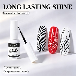 KLANA Gel Liner pour Ongles 8ml, Gel de Décoration DIY pour Lignes Ultra-fines, Anti-débordement, Soak Off, Gel UV Nail Art, Vente en Gros - Product Image 1