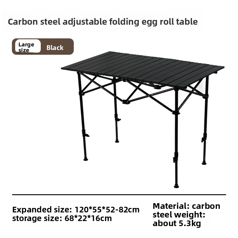 120 black (liftable) folding table