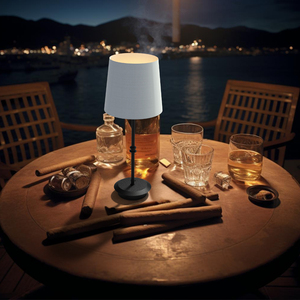 Đèn bàn hiện đại không dây sạc lại được, chụp vải, đèn E27, đèn LED trong nhà, đèn bàn khách sạn - Product Image 3