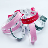 Bracelet en tissu élastique personnalisé avec logo, étanche, RFID FM1108 213 215 216, transfert thermique, bracelet NFC