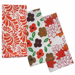 Ensemble de serviettes de cuisine de luxe oversize sans stries, 100% coton biologique, certificat GOTS, 4 pièces, couleur unie, rayures, design à carreaux - Product Image 6