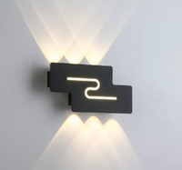 Apliques de Pared LED Minimalistas de Diseño Moderno, Lámpara de Pared de Proyección de Sombra de Aluminio para Sala de Estar y Dormitorio