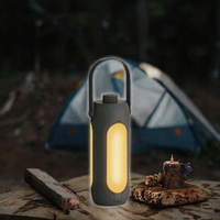 Lanterne de camping LED multifonction à chargement USB, batterie externe portable en aluminium, lumière de travail extérieure à lumière du jour 5000K, SOS, intensité réglable