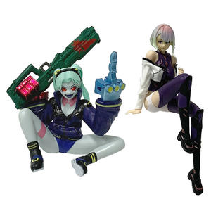 Figura de Acción de Cyberpunk Edgerunners, Figura de Lucy, Figura de Rebecca en Pose Sentada, Estatua de Anime, Modelo de Figura de Anime, Juguete - Product Image 3