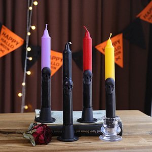 Velas Decorativas con Diseño de Calavera para Halloween, Adorno para Fiestas, Ambiente Festivo - Product Image 1