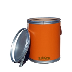 En stock, grand seau de stockage pour aliments et friandises, orange, écologique, épaisseur 3 mm, avec impression personnalisée pour une utilisation promotionnelle - Product Image 3