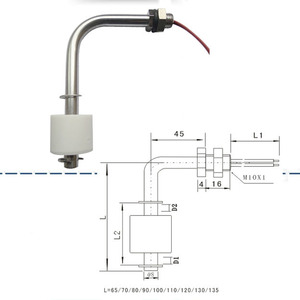 Interrupteur à bille vertical de niveau d'eau électrique en acier inoxydable, vente en gros directe d'usine - Product Image 4