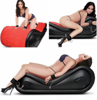 Canapé gonflable auto-gonflant et pliable en PVC floqué, style moderne pour l'extérieur, un incontournable pour la relaxation
