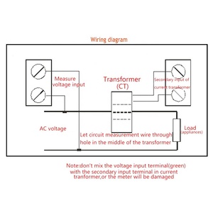 Multímetro Digital AC 80-300V 100A, Medidor de Voltaje y <span class=keywords><strong>Amperaje</strong></span>, Frecuencímetro 45.00-65.00Hz, Probador de Voltaje y <span class=keywords><strong>Amperaje</strong></span> CA, Monitor con Pantalla LED - Product Image 6
