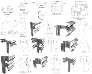 Hot Dip mạ kẽm tốc độ cao an toàn hàng rào W hình đôi sóng chùm hộ Lan Tôn sóng Hội Đồng Quản trị nông thôn đường va chạm giao thông rào cản - Product Image 2