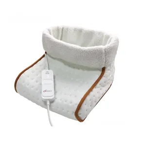 220V Hot Sale Polyester 3 Heat Settings and Auto Off 90 Mins Heat Electric Foot Warmer Pad For Winter