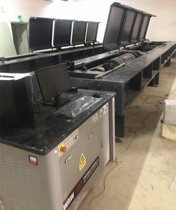 Tel halat kablosu çekme test makinesi gibi uzun malzemeler için HST 10000KN hidrolik Servo yatay naylon halat - Product Image 5