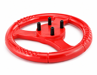 Volant de direction en plastique rouge LECHUANG LC-SW240 240 mm pour machine d'amusement à monnayeur pour enfants