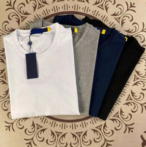 <span class=keywords><strong>Polo</strong></span> de Manga Corta con Cuello Redondo, Logotipo Bordado, Algodón Puro, Cómodo y Transpirable, Nuevo Estilo, al por Mayor, para Hombre y Mujer - Product Image 1