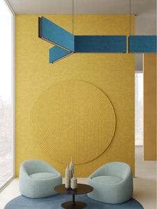 Panneaux acoustiques modernes en feutre PET <span class=keywords><strong>de</strong></span> haute qualité <span class=keywords><strong>de</strong></span> 24 mm avec une réduction sonore élevée <span class=keywords><strong>pour</strong></span> salon et séparateur <span class=keywords><strong>de</strong></span> pièce d'hôtel - Product Image 6