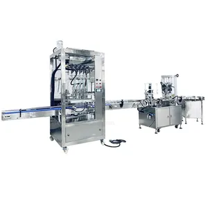 Automatic Liquid Filling Line for Facial Scrub Cosmetic Cream Bottle Fill Machine